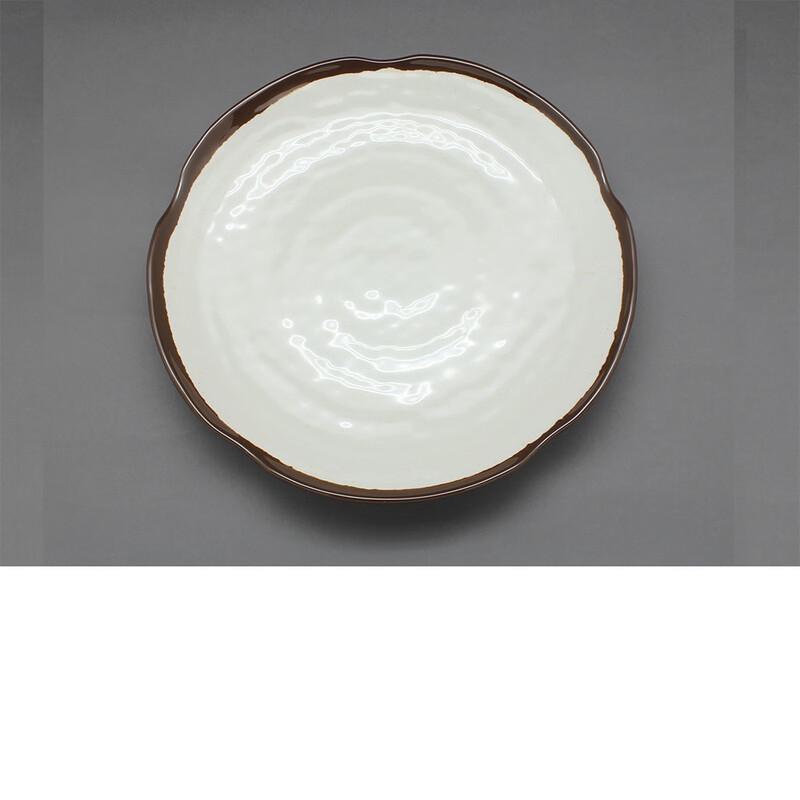 Wutuo Commercial Imitation Porcelain Rectangular Wavy Dish