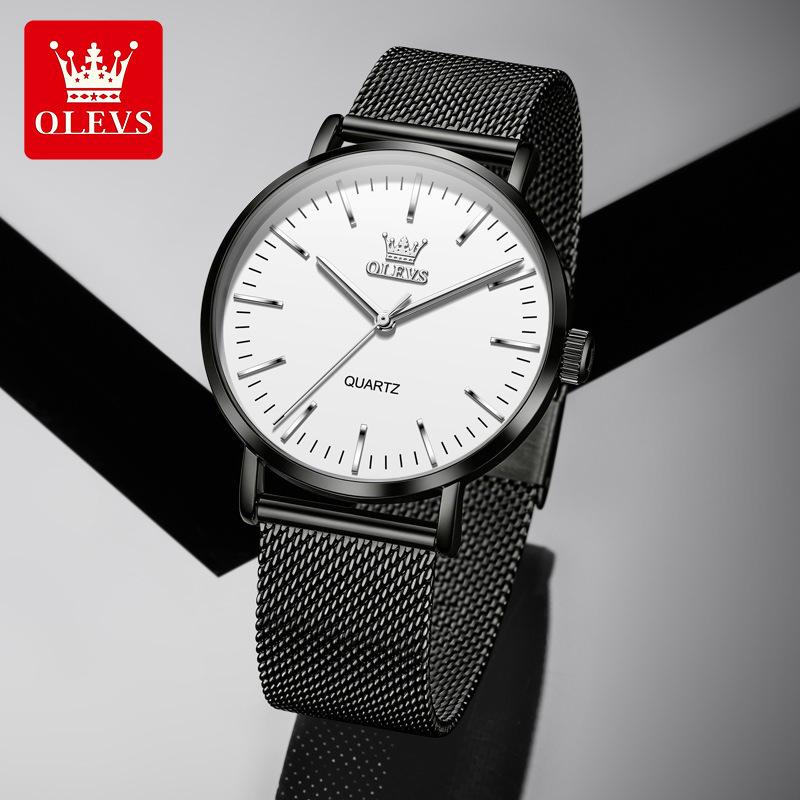 OLEVS Slim Style Bracelet Watch, Simple Design, Suitable for Students, Water-resistant Quartz Men's Watch, Men's Watch