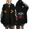 Felpe con zip del Club dell'Inferno Felpa con cappuccio con zip Felpe con cappuccio Anime Club dell'Inferno Anime Unisex Hip Hop Streetwear Abbigliamento Felpa