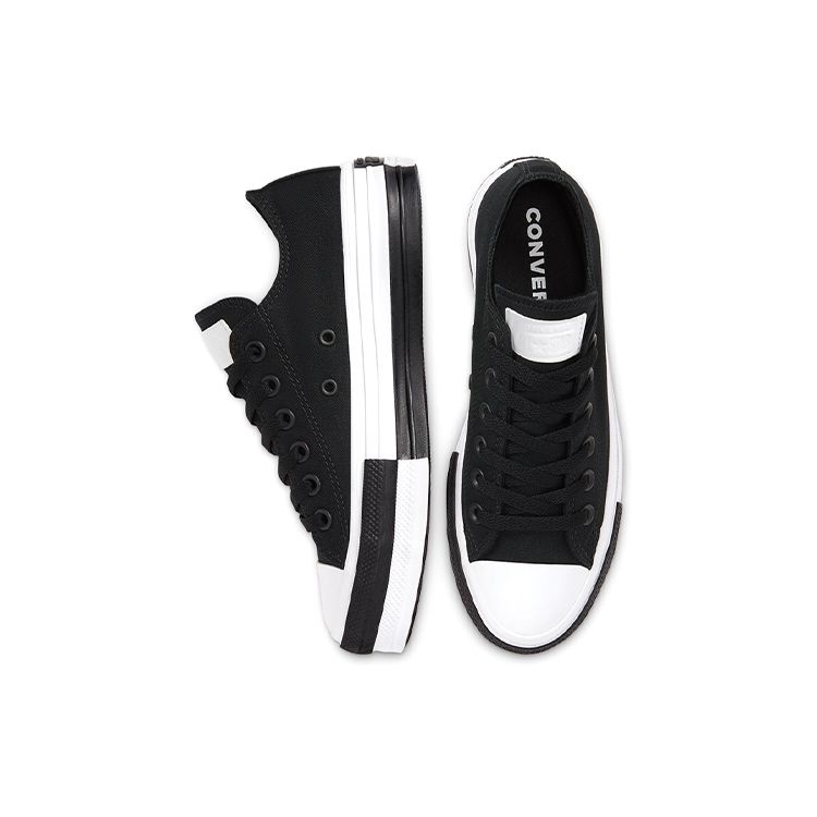 Converse Chuck Taylor All Star Retro Low Top Canvas Shoes Women Sneakers White Black 568657C