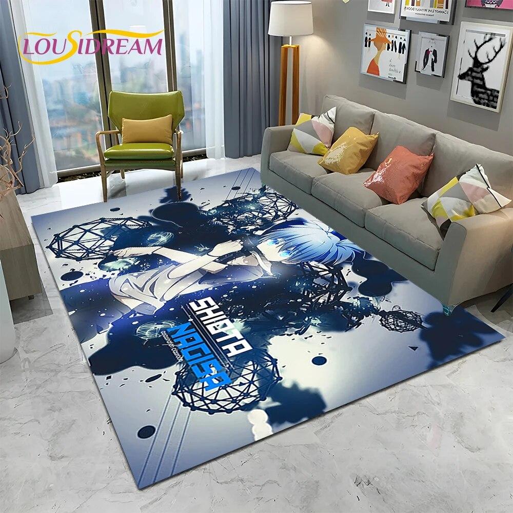 Cartoon Assassination Classroom Anime Carpet Rug for Home Living Room Bedroom Sofa Doormat Decor,kid Area Rug Non-slip Floor Mat