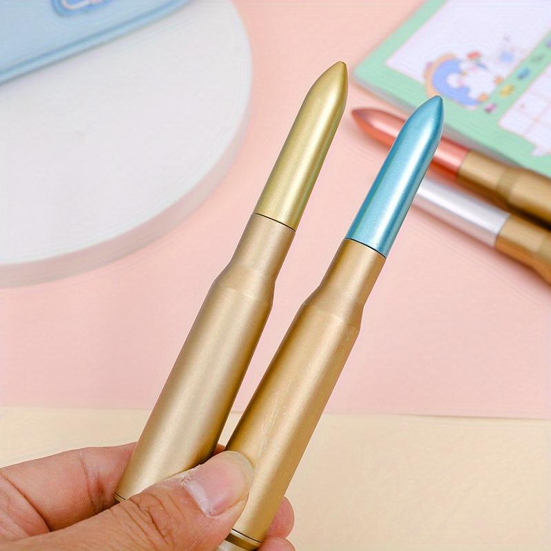 10pcs 0.5mm Creative Simulation Big Bullet Neutral Pen Weapon Gift Pen Neutral Pen Black Water Pen Stationery
