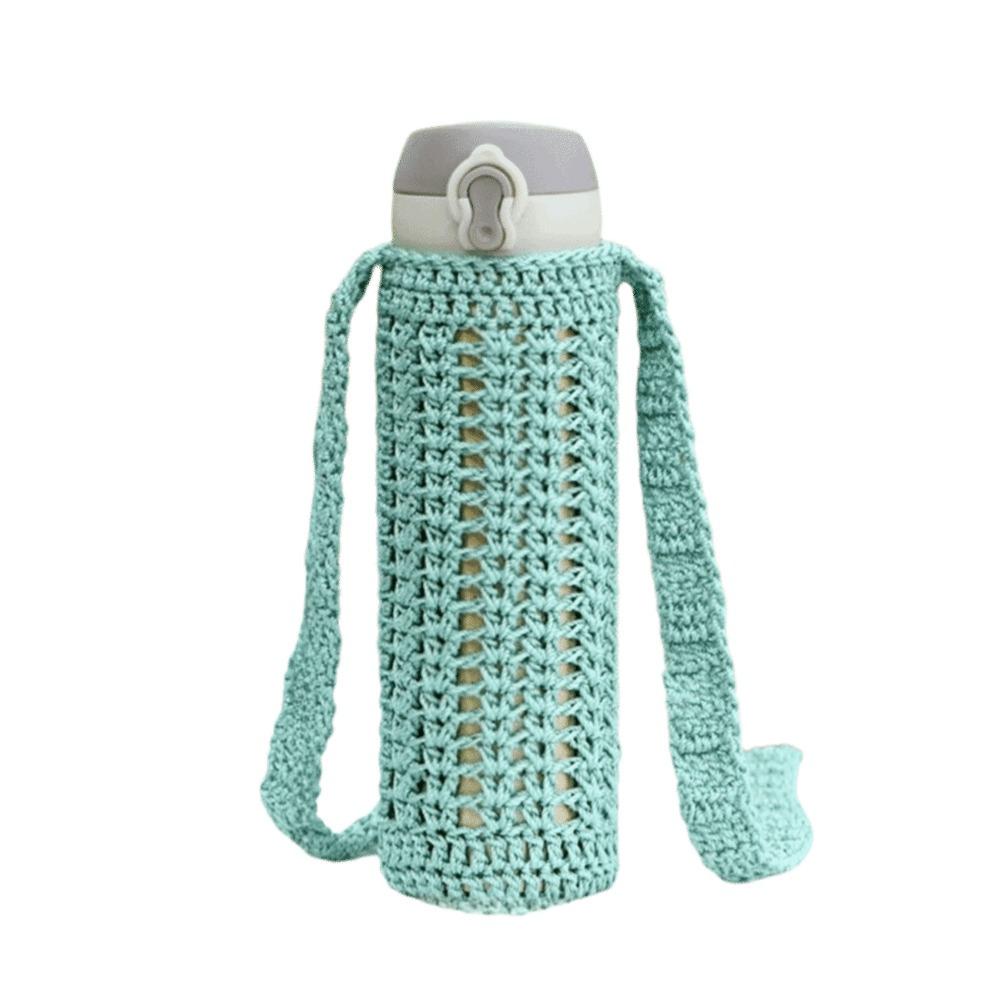 Heat Insulated Knitted Water Bottle Cover Reusable Cup Sleeve Pouch  Water Bottle Accessories