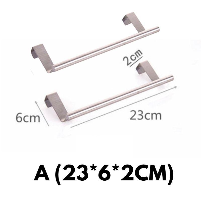 Homlly Basic Over Cabinet Door Stainless Steel Towel Bar Holders