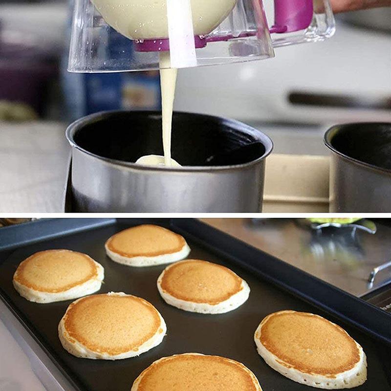 Cupcake Pancake Cookies Cream Dispenser Cake Dough Mixer Baking Batter Dispenser Cooking Tools Funnel Measuring Cup Accessories