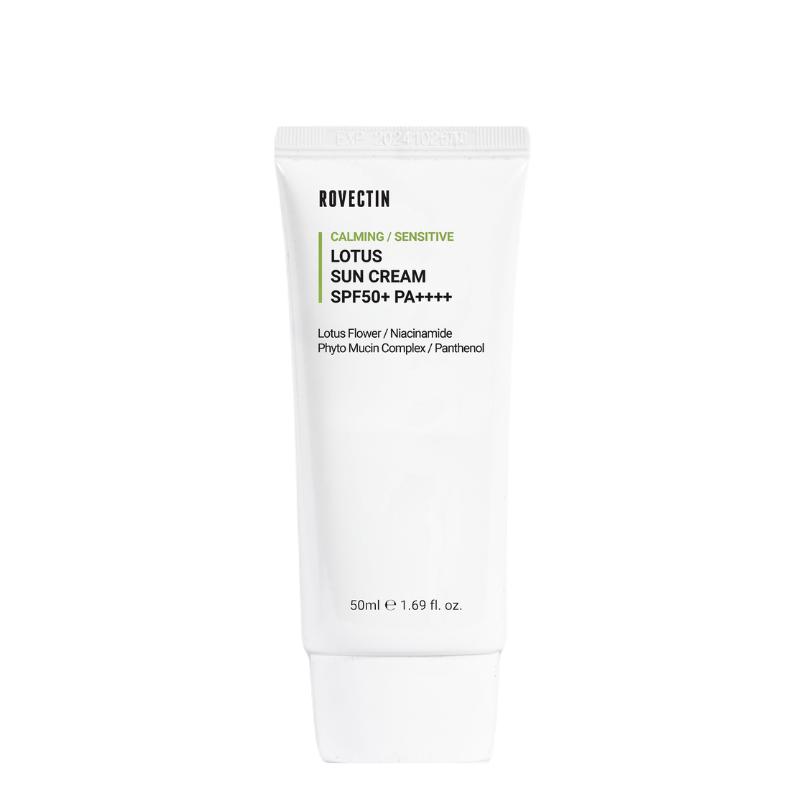 Успокаивающий солнцезащитный крем с лотосом SPF 50+ PA++++