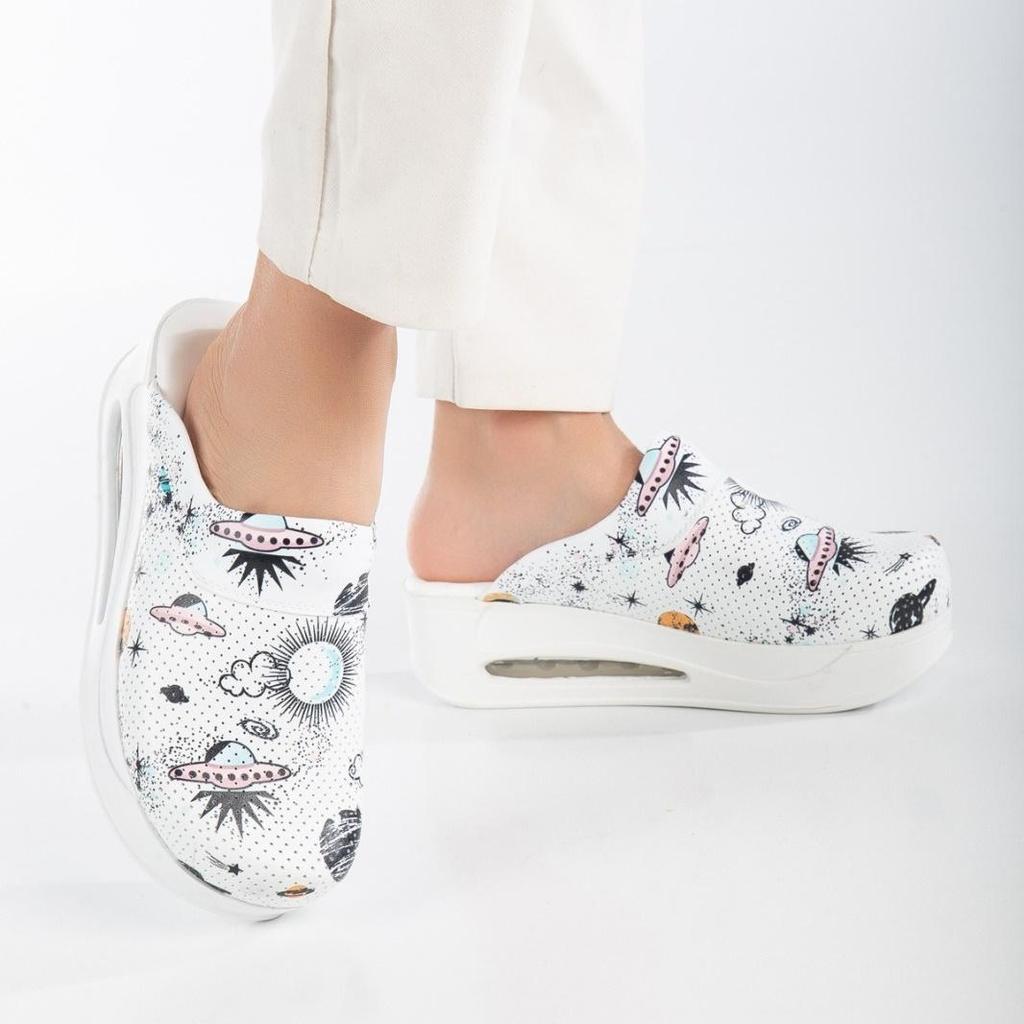 Ortopedické dámské zdravotní dřeváky - protiskluzové, pohodlné