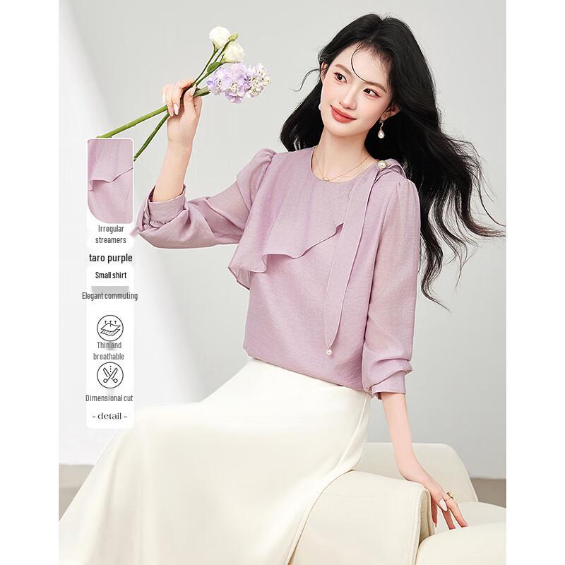 

Women s Elegant Long Sleeve Shirt S