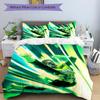 3pcs Green Lantern Ring Cover Set,Soft Comfortable Duvet Cover,Guest Room (1*Duvet Cover + 2*Pillowcases, Without Core) yy251024066