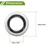 INFINAUTO 10pcs Aluminum Alloy FKM Rubber Drain Plug for Renault Clio 1998-2023