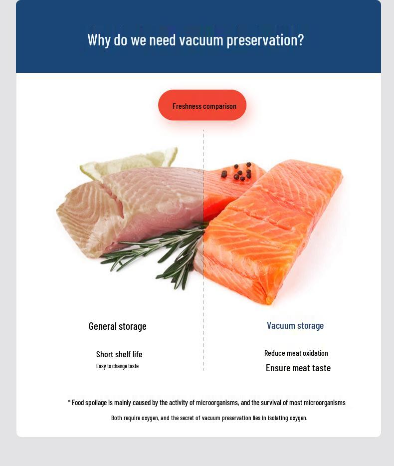 Custom Automatic Vacuum Sealer for Food Preservation - Compact and Compatible with Various Bags