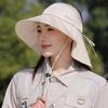 Wide-brimmed open-top sun protection hat for women, summer outdoor breathable UV protection sun hat, hiking and mountaineering shawl hat