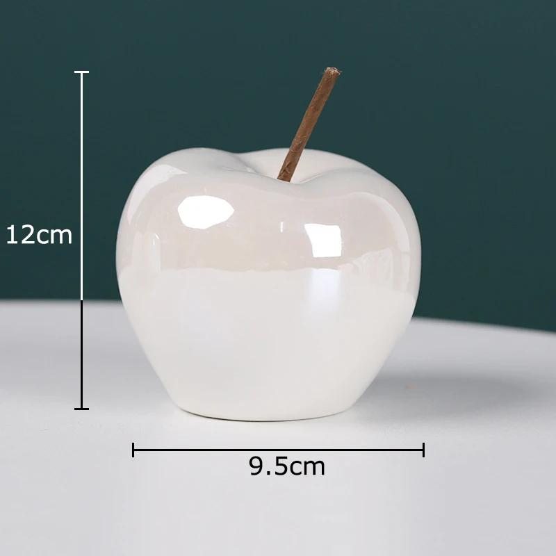 

Glowing Ceramic Apple Statue Decoration Desk Ornaments Apple Sculpture Using Button Batteries Glowing Apple Room Aesthetic Decor