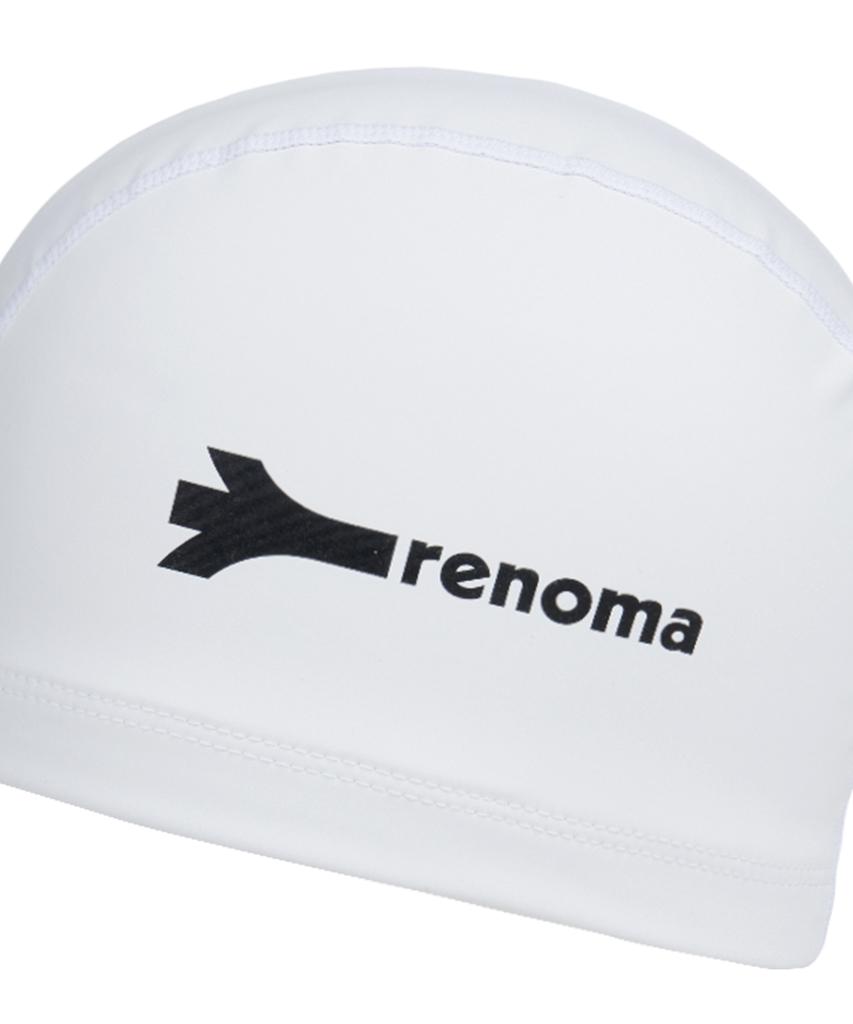 Lenomasuyeongbog Adult Simple Text Pu Swim Cap White Ro-Rc2E702-Wh