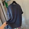 Heavy Cotton Large Size Catties Old Washed Short-sleeved T-shirt Women's Summer European and American Retro Loose Half-sleeved Top Tide