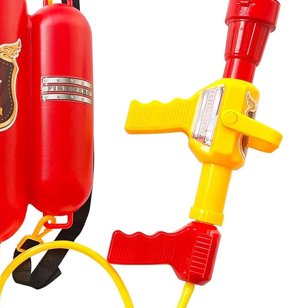Firefighter Backpack Water Toy Pretend Play Outdoor Activity Tank Sprayer with