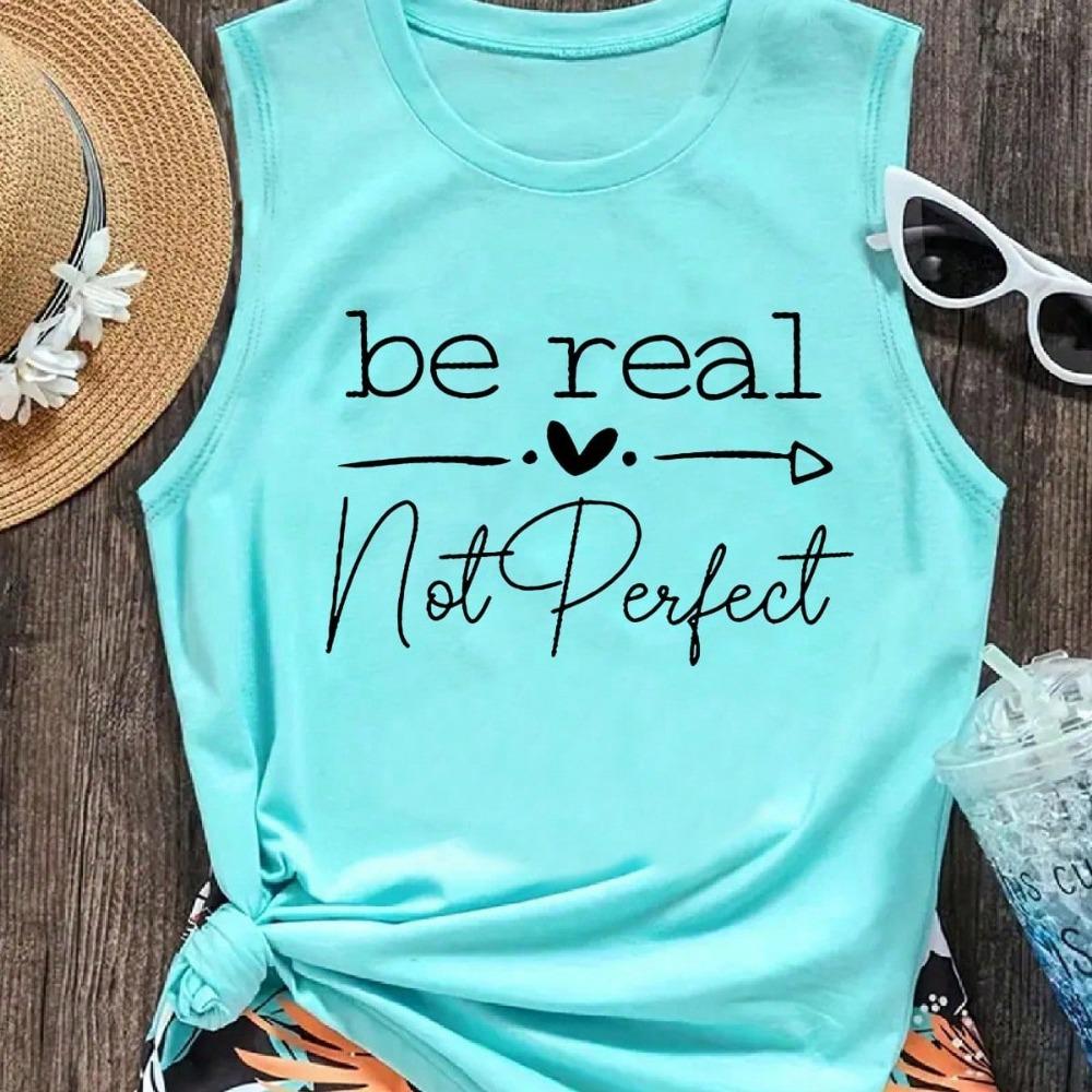 Printed round neck casual vest, suitable for daily travel