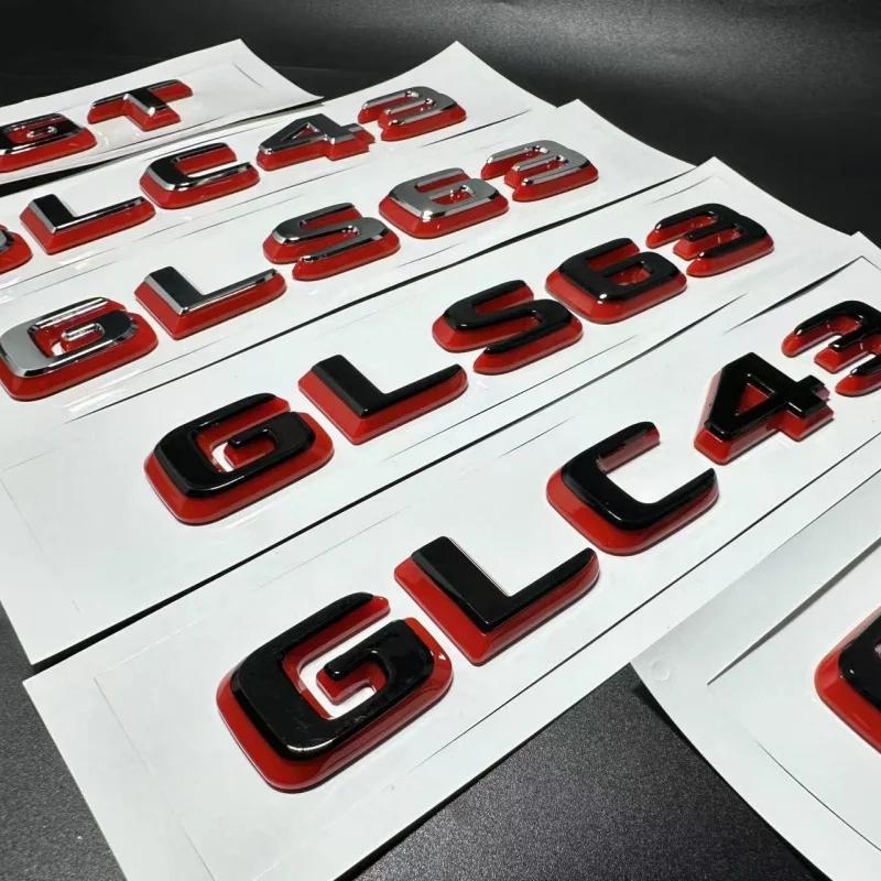 2024 New Style Letters Numbers GLC43 GLS63 GT W166 W167 For Car Trunk Sticker Badge Stickers Auto Logo Accessories