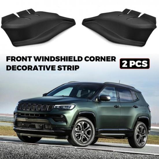 2X For Jeep Compass 2018-2025 Front Windshield Cowl Side Panel Trims Left &Right