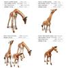 Animal Zoo Pvc Miniature Giraffe Family Static Model Set For Collectors And Kids