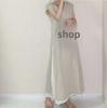 Women's Plus Size Japanese Summer Patchwork Swing Dress - Solid Color, Loose Fit, Short Sleeve