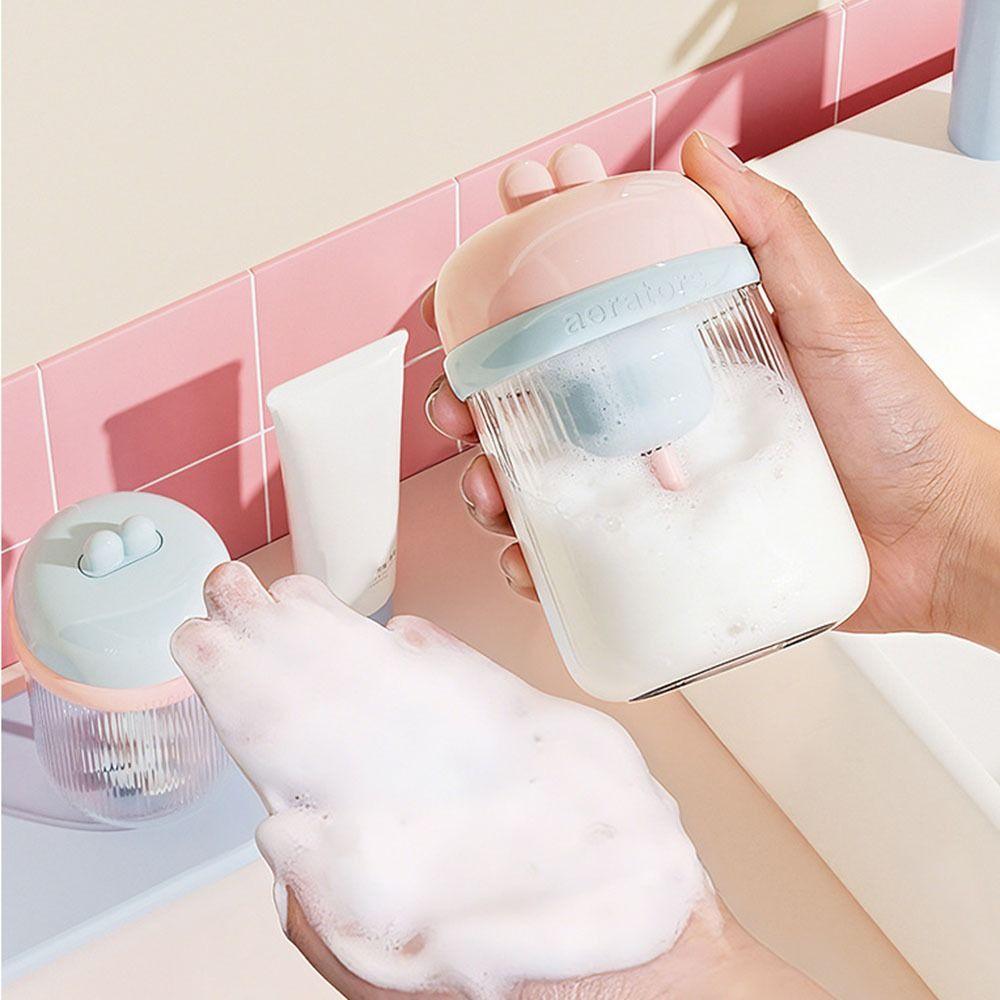 Battery-powered Electric Foam Maker Cute Rabbit Shaped Cartoon Foamer Machine  Travel Friendly