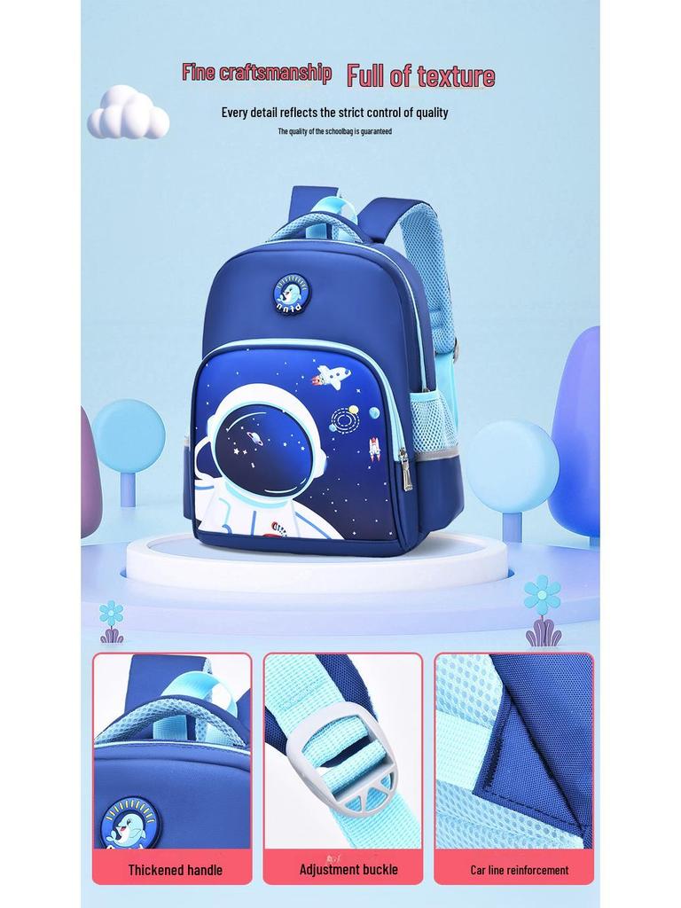 Cartoon Schoolbags for Kids 3-6: Spine Protection, Lightweight, Available in Large, Medium, Small - 4 Cute Designs for Boys and Girls.