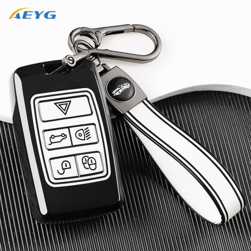 

Tpu Car Remote Key Case Cover Shell For Land Rover Range Rover Evoque Discovery Sport Velar For Jaguar Xe E-Pace Xf Key Chain