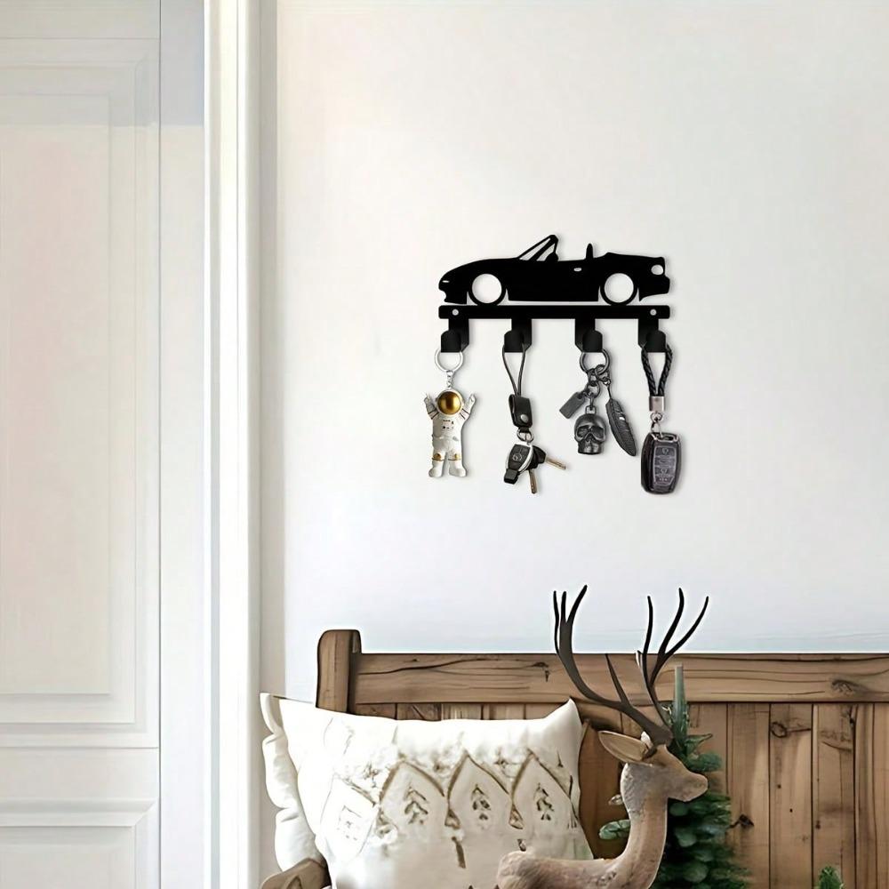 Vintage Metal Car Key Hook for Wall Door Kitchen Bathroom Decor