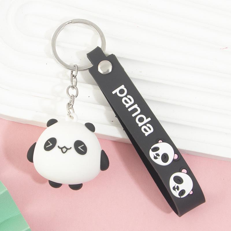 Sichuan Panda Bamboo Keychain Ornament: Cute Chengdu Zoo-Inspired Small Gift