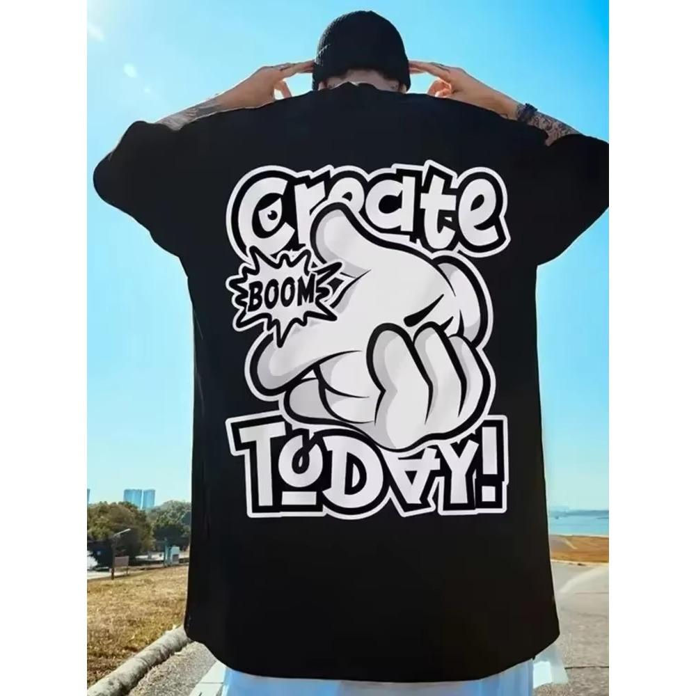 

Летняя новая повседневная свободная футболка с короткими рукавами, мужская модная свободная футболка с принтом, большой размер 8XL, хип-хоп, парная одежда, короткий рукав, хлопковый топ XXXXXL чёрный