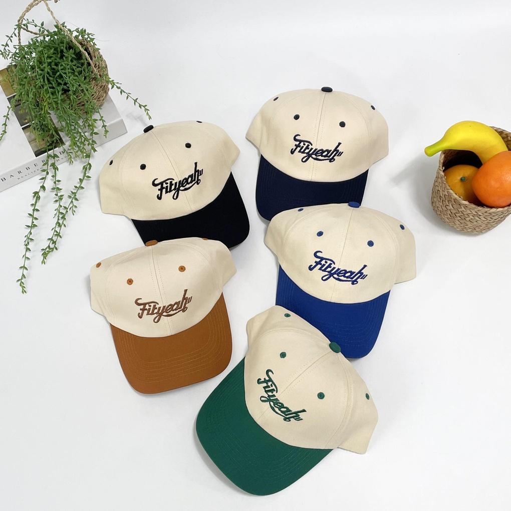 Women's and Men's Daily Casual Fit Color Block Ball Cap