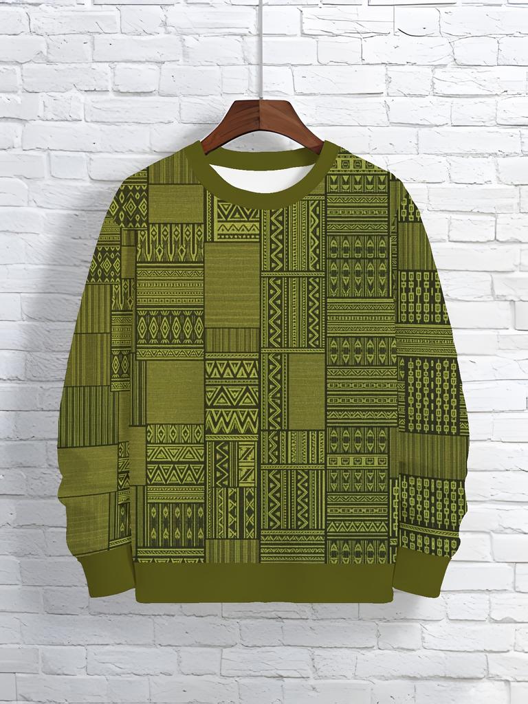 Round Neck Long Sleeve Sweatshirt Men's Spring and Autumn Fashion Round Neck Sweatshirt