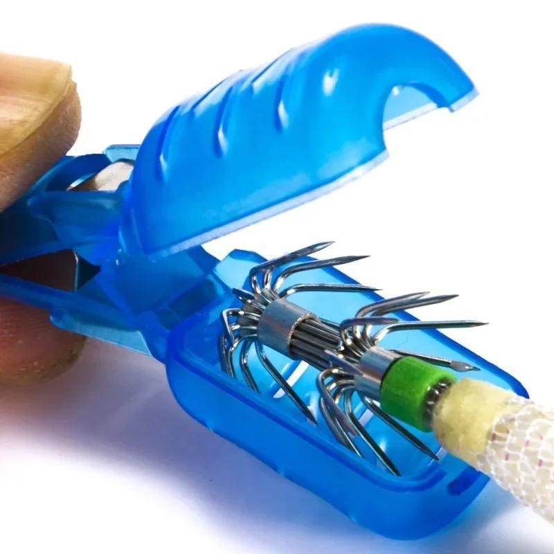 10Pcs Lightweight And Durable Treble Hook Cover Bright Color Wooden Shrimp Squid Hook Cover Fish Hook Protection Cover Fishing