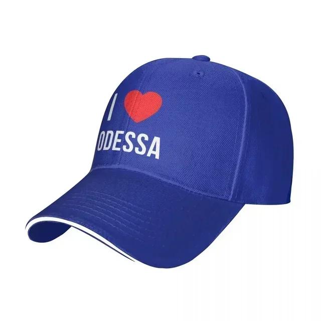 I Love Odessa Baseball Caps Hip Hop Peace Freedom Sandwich Hat Unisex Style Adjustable Headwear Outdoor