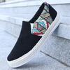 Men's casual shoes, summer shallow mouthed fisherman's shoes, canvas board shoes, one foot lazy shoes
