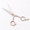 Purple Dragon Professional Half Body Rose Gold Hairdressing Shears: 5.5, 6.0, 7 Inch, Straight and Thinning Scissors