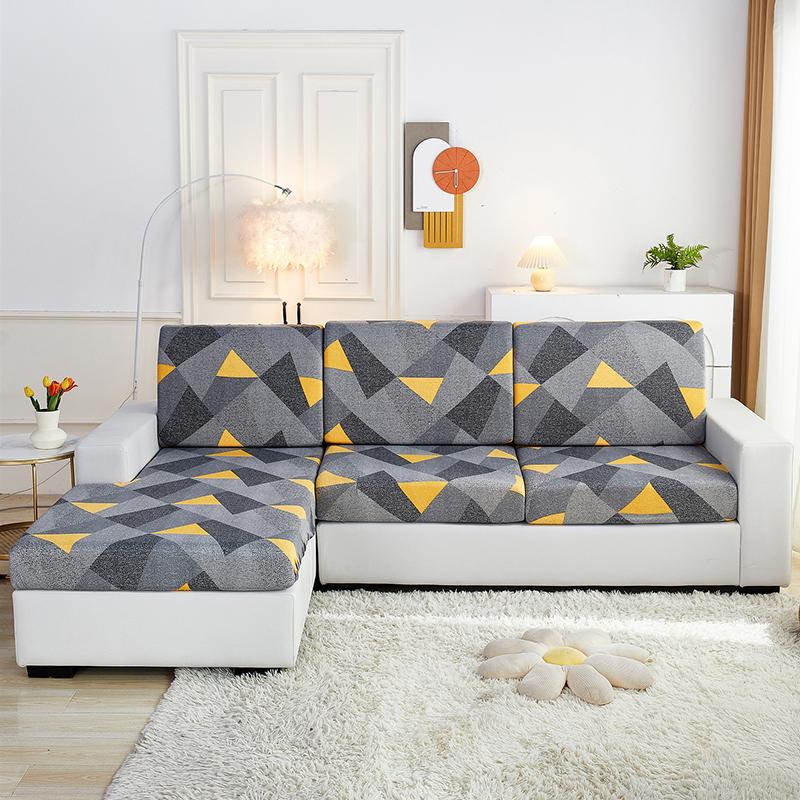 Stretch Sofa Seat Cushion Cover Furniture Protector Slipcover Sofa Covers for Living Room Soft Flexibility with Elastic Bottom