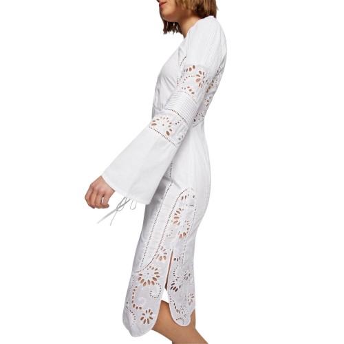 BOSS Damen/Damen Danouk Kleid mit Broderie-Besatz