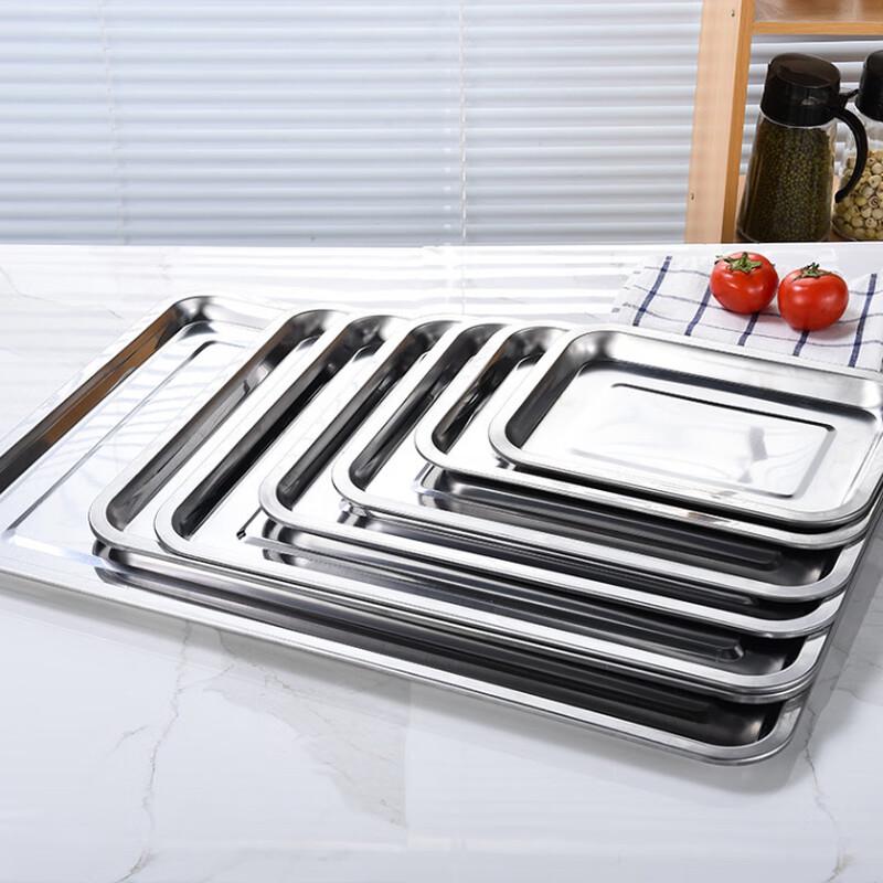 Langxi Stainless Steel Commercial Square Serving Tray