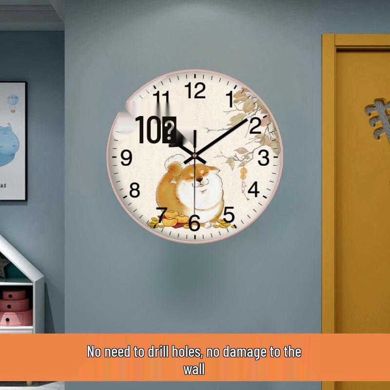 Chaiyuan 2025 Modern Silent Wall Clock for Living Room