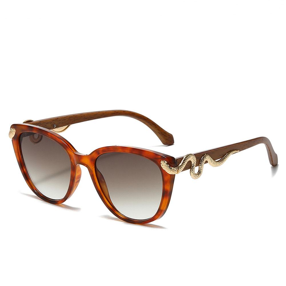 Vintage Y2K Cat Eye Gold Snake Sunglasses Women Men Punk Sexy Luxury Designer Shades UV400