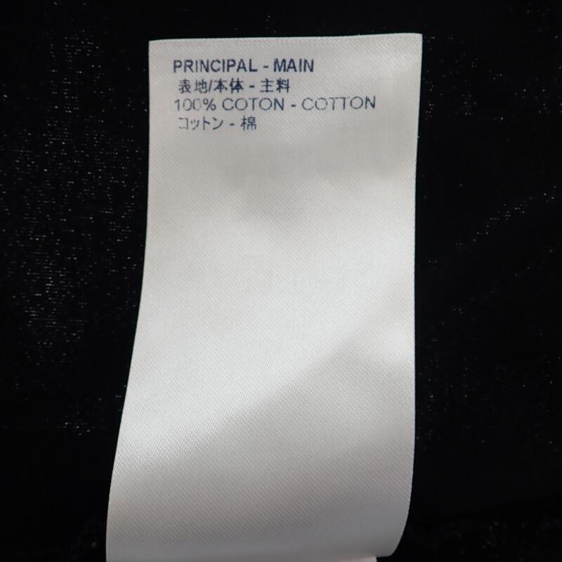 Louis Vuitton XL Short Sleeve T-shirt Black/white Cotton Mens