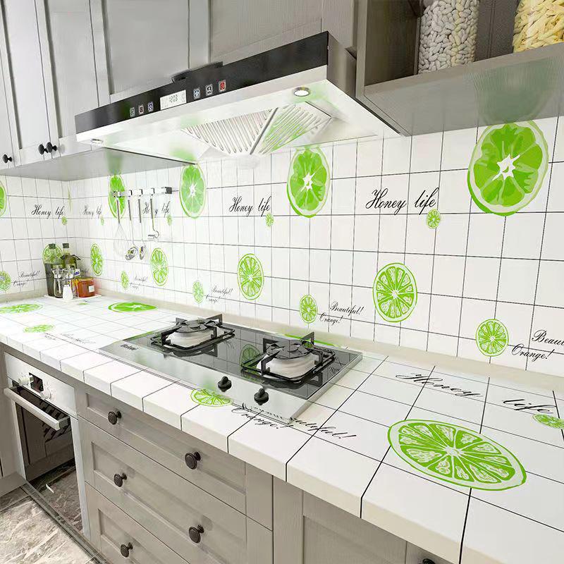 

Маслостойкие кухонные наклейки с высокой термостойкостью: Самоклеящаяся алюминиевая фольга для защиты варочной панели, шкафа и стены от копоти 60cm x 5m