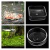 Glass Shrimp Feeding Food Dish Transparent Tray Aquarium Products for Freshwater and Marine Tanks