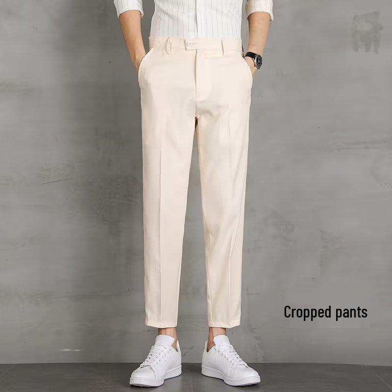 

Мужские высококачественные черные прямые брюки делового костюма 31 хаки