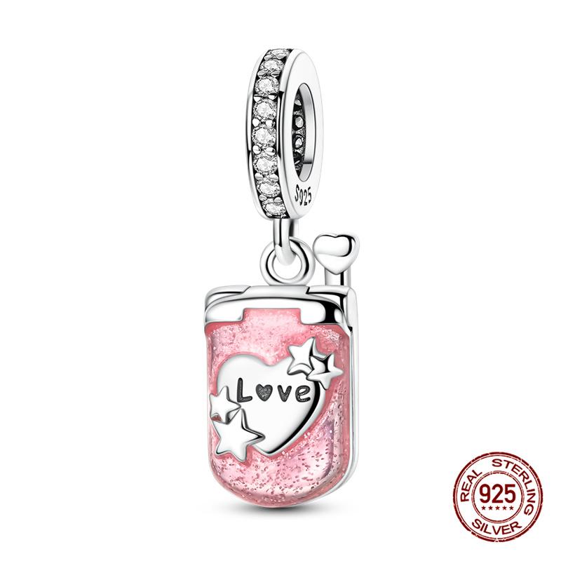 Original Charm Copper Valentine'S Day Special Edition Charms Bead Fits 3Mm Original Bracelet For Women Diy Jewelry Gifts New