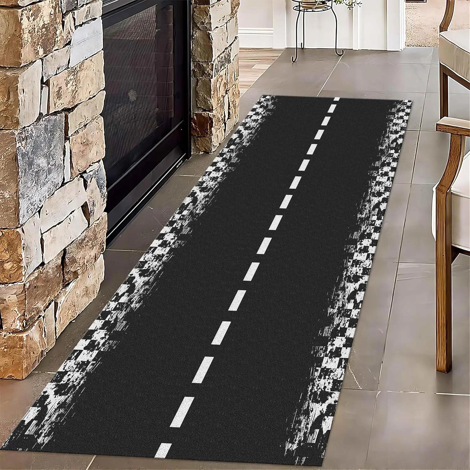 

Airplane Runway Long Hallway Rug Runners Airport Aircraft Carpet Pet Friendly Foldable Carpets Resistant Rugs for Bedroom Rugs 40X60CM