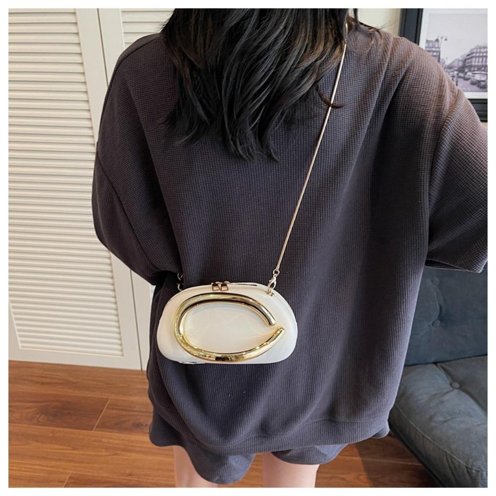 Women’s New Trendy Niche Design Chain Bag Elegant Evening Bag Retro Versatile Shoulder Crossbody Bag