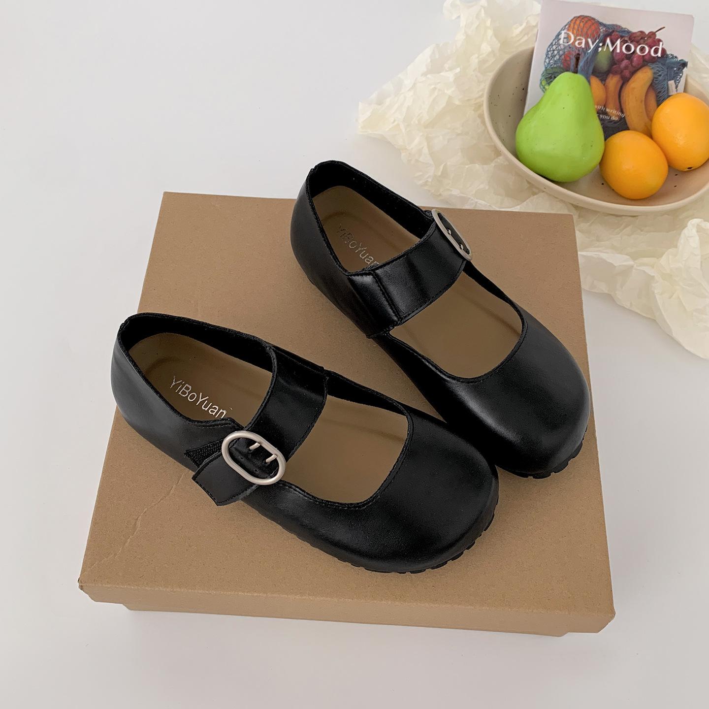 

Retro black premium French shallow mouth platform single shoes women s summer 2025 new with skirt versatile Mary Jane shoes 35 чёрный